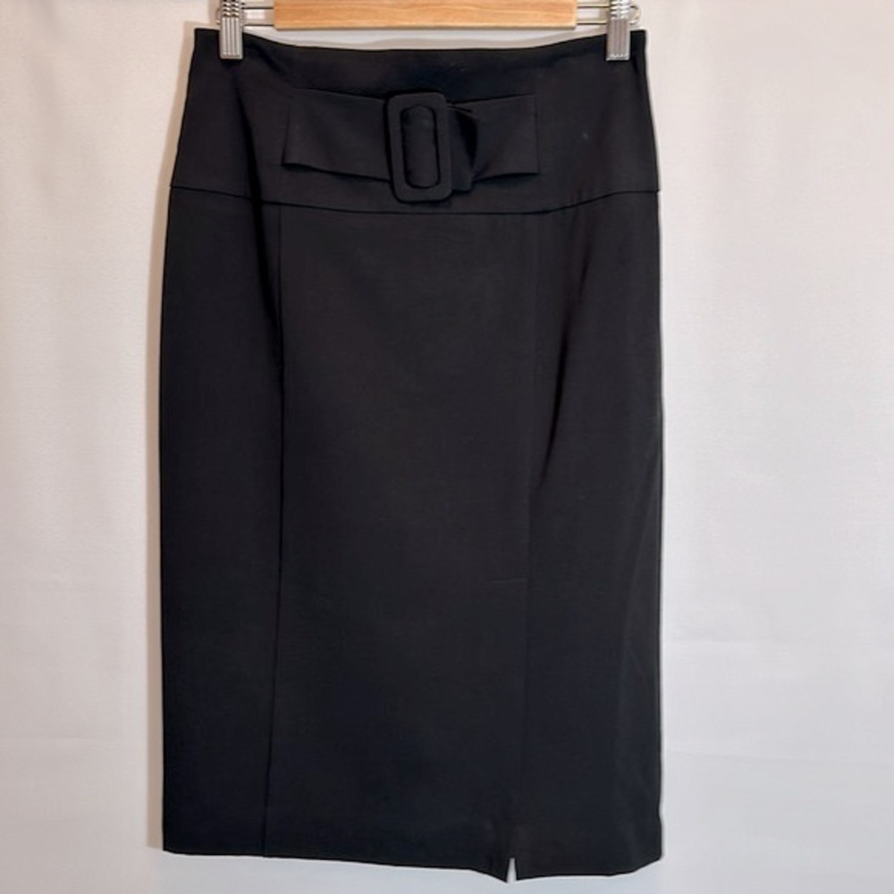 Worthington Women 8 Pencil Skirt Fully Lined Career Business Back Slit Zip Black